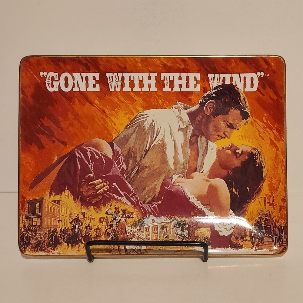Set of 2 Gone with the Wind Rectangle Plates “The Courage” and “The Pass… - Picture 7 of 9